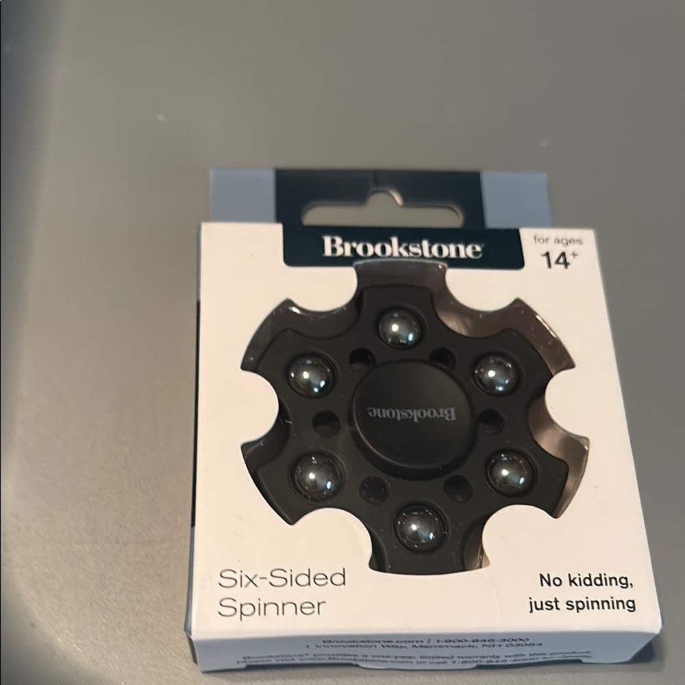 Brookstone Black Multi-Arm Spinner
